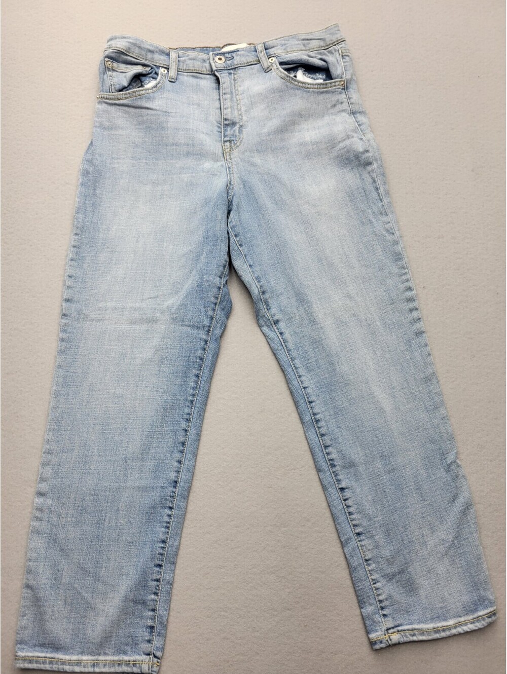 Ella Moss Women's Jeans 14/32 Blue Straight Light Wash